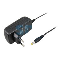 Источник питания 110-220V AC/12V DC, 0,5А, 5W с DC разъемом подключения 5.5х2.1, без влагозащиты (IP23)