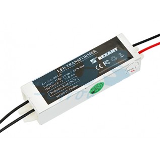 Источник питания стабилизированный 12V, 5W с проводами, влагозащищенный (IP67) пластик